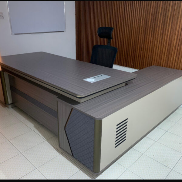 2.4M Executive Desk with Wireless Charging