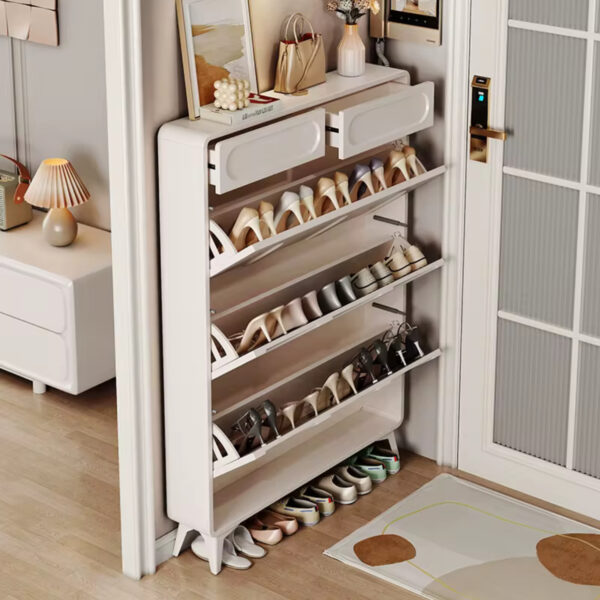 SHOE RACK CABINET WITHOUT HANDLES