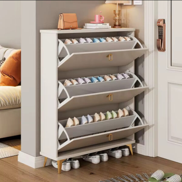 SHOE RACK CABINET WITH HANDLES