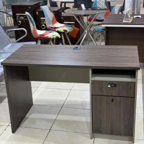 1.2M Office Desk with Safe Combination 1205 (Dark)