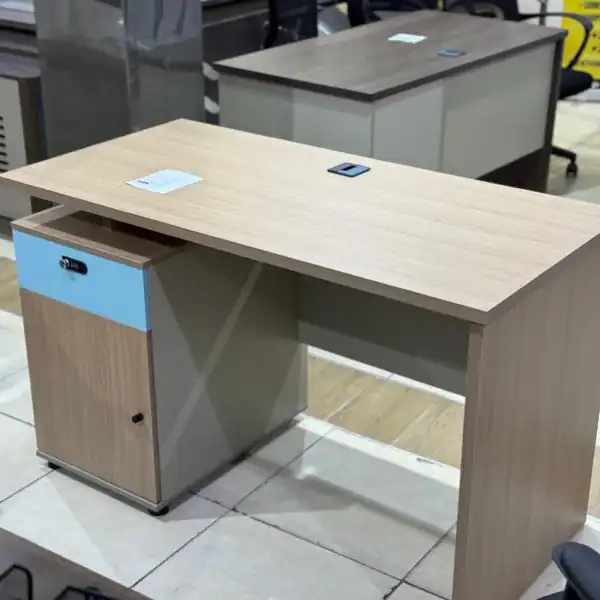 1.2M Office Desk with Safe Combination 1207 (Light)